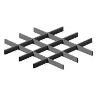 Грильято ячейка 150x150, высота 30 мм, ширина 5 мм, металлик