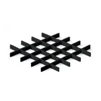 Грильято ячейка 120x120, высота 30 мм, ширина 5 мм, черный