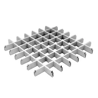 Грильято ячейка 86x86, высота 30 мм, ширина 5 мм, супер-хром