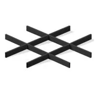 Грильято ячейка 200x200, высота 30 мм, ширина 5 мм, черный