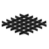 Грильято ячейка 100x100, высота 30 мм, ширина 5 мм, черный