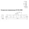 Подвесная система Албес T-15/38 Prim рейка поперечная высота профиля 38мм, длина 1200мм, супер-золото