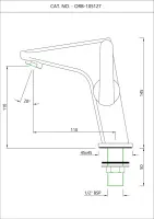 Кран для раковины Essco Orbit ORB-CHR-105127 Хром
