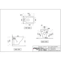 Унитаз подвесной безободковый Essco Aspire AIS-WHT-101951SPPSM Белый