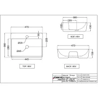 Раковина Essco Aspire AIS-WHT-101901 Белая