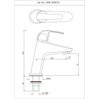 Кран для раковины Essco Orbit ORB-CHR-105001N Хром