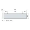 Армстронг OPTIMA Baffle Прямоугольный 1800x400мм, белый