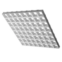 Грильято GL-15 ячейка 50x50, высота 37 мм, ширина 15 мм, металлик оцинк