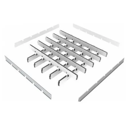 Грильято GL-15 ячейка 60x60, высота 47 мм, ширина 15 мм, металлик