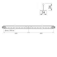 Подвесная система ARMSTRONG Retail 24 Zn рейка поперечная 1200x26 мм
