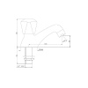 Кран для раковины Essco Tropical TQT-CHR-508 Хром