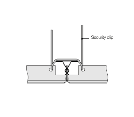 Подвесной потолок Армстронг V-Clip Plain белый 1200x300х40мм перфорация Rg1504 с флисом