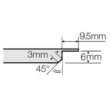 Кассетный потолок Албес AP600A6/45°/Т-24 Tegular 24 белый матовый Эконом