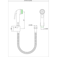 Лейка для гигиенического душа Essco ALE-CHR-593 Хром