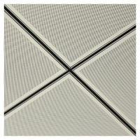 Подвесная система Албес T-15 Struna рейка несущая высота профиля 41.5мм, длина 3700мм, металлик матовый