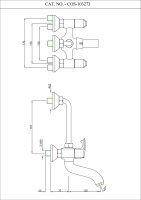 Смеситель для ванны и душа Essco Cosmo COS-CHR-103273 Хром